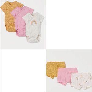 3 bloomer bodysuit sets